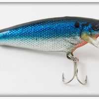 Vintage Bagley Blue On Silver Small Fry Shad Lure