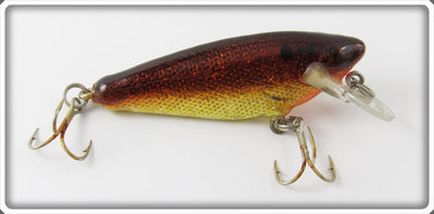 Vintage Bagley Hot Amber On Gold Small Fry Shad Lure