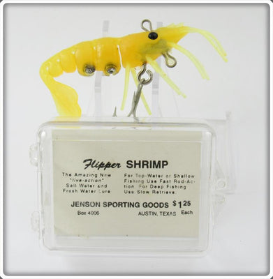 Jenson Sporting Goods Canary Yellow Flipper Shrimp In Box