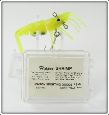 Jenson Sporting Goods Chartreuse Flipper Shrimp In Box