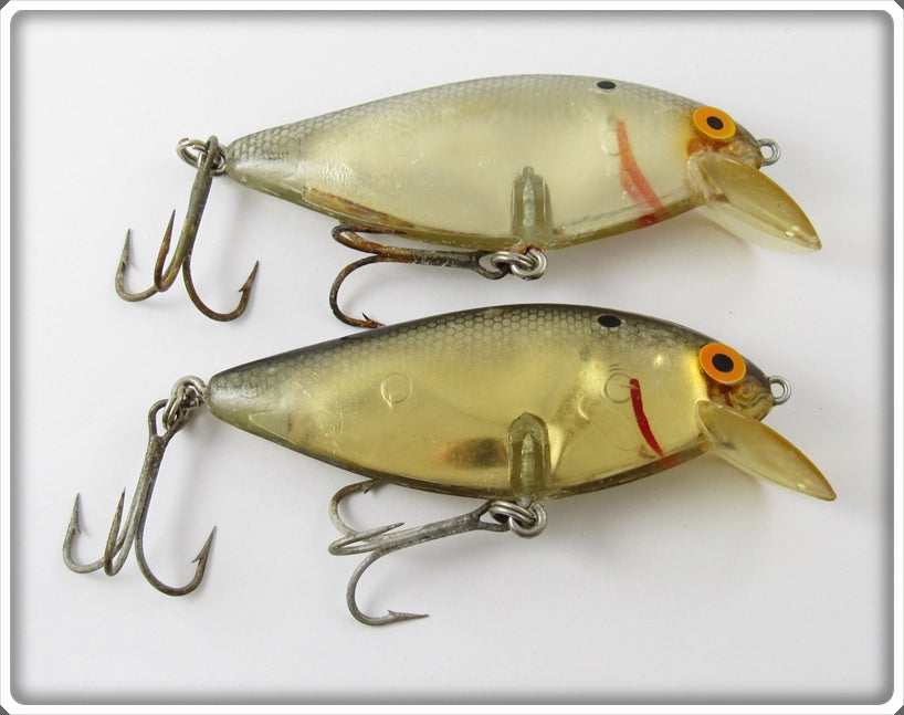 Vintage Bomber Bait Co Silver Scale Speed Shad Lure Pair For Sale