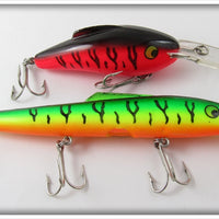 Vintage Vortex Fire Tiger Ultimate Minnow & Red Crawdad Depth Seeker