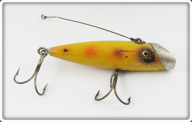 Vintage South Bend Yellow With Spots Fish Oreno Lure 953 Y