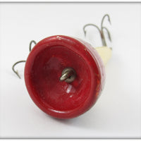 South Bend Red Arrowhead White Body Go Plunk