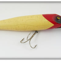 Vintage South Bend Red Arrowhead White Body Pike Oreno Lure