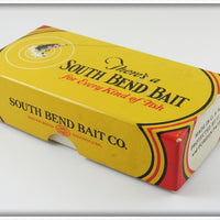 South Bend Red Arrowhead White Body Rascal In Box