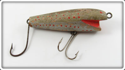 Vintage Folk Art Silver Surprise Minnow Type Lure 