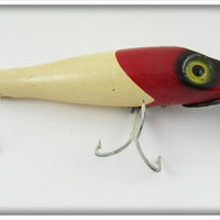 Vintage South Bend Red Arrowhead White Body Pike Oreno Lure