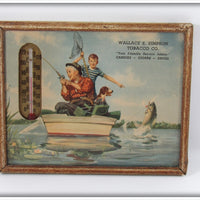 Vintage Wallace E Simpson Tobacco Co Fishing Thermometer