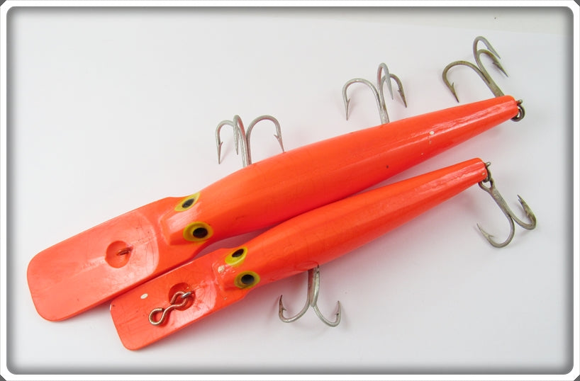 Vintage Storm Fluorescent Red Big Mac & Little Mac Lure Pair For Sale