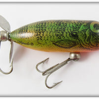 Vintage Heddon Natural Perch Tiny Torpedo Lure