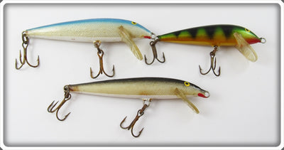 Vintage Rapala Countdown & Floater Lure Lot Of Three