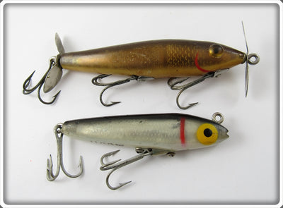 Vintage L&S 5M27 Floater & Wallsten Cisco Kid 1100W Lure Pair