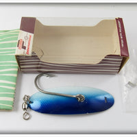 Vintage Pflueger Blue Mullet Record Spoon In Correct Box 5709 Size 5