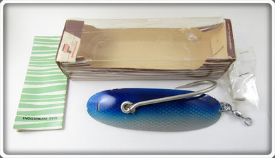 Vintage Pflueger Blue Mullet Record Spoon In Correct Box 5709 Size 7