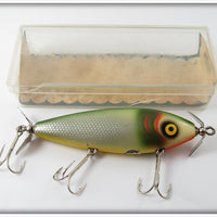 Vintage Barracuda Bait Silver Scale Florida Shiner Lure In Box