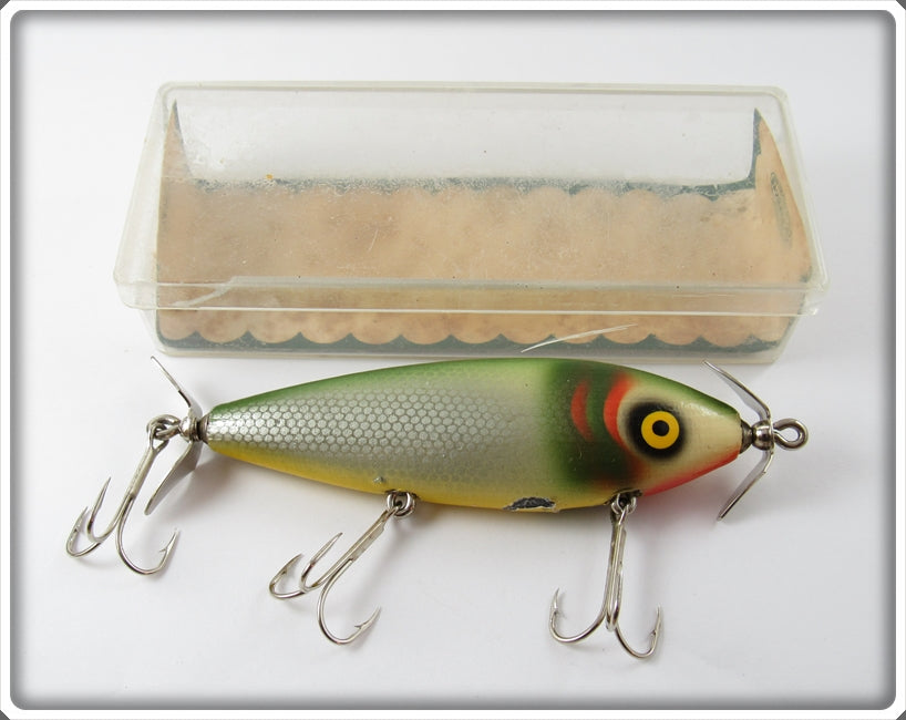 Vintage Barracuda Bait Silver Scale Florida Shiner Lure In Box