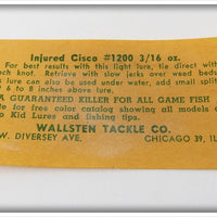 Wallsten Tackle Co Injured Cisco Kid In Box