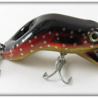 Vintage Unknown Red & Black Spotted Frog Lure