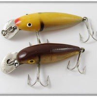 Wallsten Tackle Co Yellow Scale & Brown Back Midget Cisco Pair