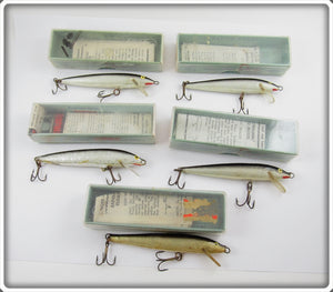 Rapala Silver Kelluva Floating 9S Lot Of Five In Boxes