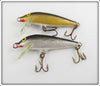 Rapala Pair: Gold Uppoava Sinking Count Down CD-5 G & Silver Kelluva Floating 5S