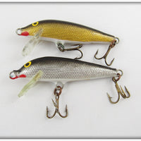 Rapala Pair: Gold Uppoava Sinking Count Down CD-5 G & Silver Kelluva Floating 5S