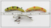 Helin F7 Flatfish Lot Of Three: Yellow, Frog, & Chrome