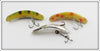 Helin F7 Flatfish Lot Of Three: Yellow, Frog, & Chrome