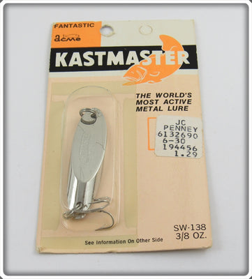 Acme Tackle Co Kastmaster Sealed On Card