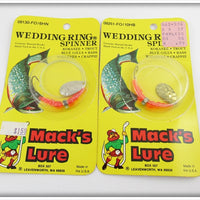 Mack's Lure Wedding Ring Spinner Pair Sealed In Packages