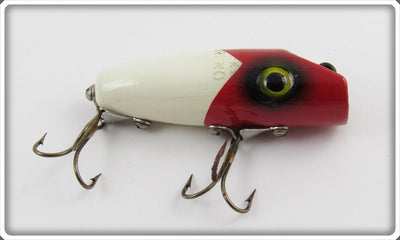 South Bend Red Arrowhead White Body Spin Oreno