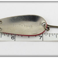 South Bend Red & White Wobbler Spoon