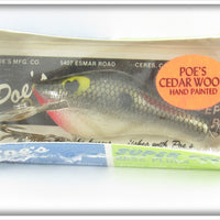 Vintage Poe's Tennesee Shad Super Cedar Lure In Box