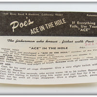 Poe's Black With Sparkles Ace In The Hole In Box