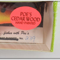 Poe's Brown/Chartreuse With Hot Belly Super Cedar In Box