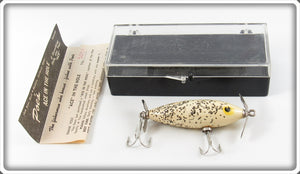 Poe's Ghost White With Sparkles Ace In The Hole Lure In Box 