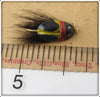 Lur All Yellow & Black Fly Rod Beetle Bug On Card