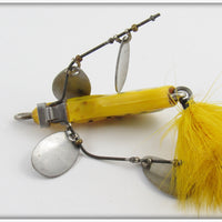 Creme's Yellow With Black Spots Jack's Dual Spinner