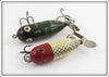 Heddon Tiny Torpedo Pair: Red Head Flitter & Bullfrog