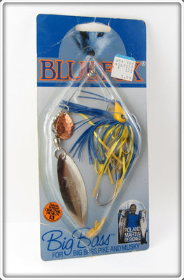 Blue Fox Tackle Co Big Bass Spinner Lure On Card