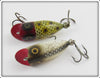 Heddon Red Head Frog Scale & Silver Flitter Tiny Lucky 13 Pair