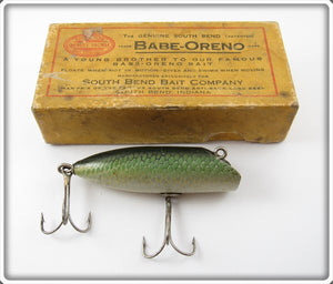 Vintage South Bend Green Scale Babe Oreno Lure In Box