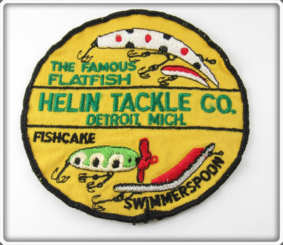 Vintage Helin Tackle Co Flatfish, Fishcake, & Swimmerspoon Patch