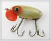 Vintage Fred Arbogast Silver Scale Plastic Lip Jitterbug Lure