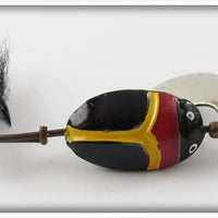 Vintage Lur All Red & Black Beetle Bug Lure Bait