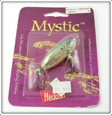 Vintage Heddon Life Like Mystic Torpedo Lure On Card