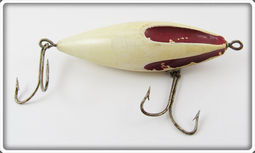 Vintage Hastings Red & White Wilson Fluted Wobbler Lure