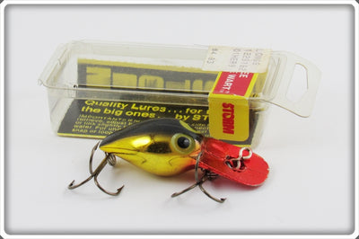 Storm Metallic Gold Red Lip Wee Steelie Wart In Correct Box