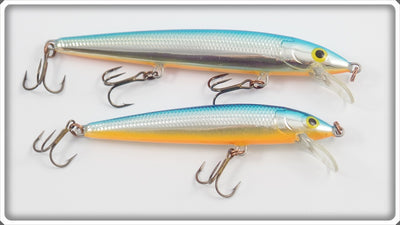 Rapala Finland Silver Blue Rattlin' Husky Jerk Pair